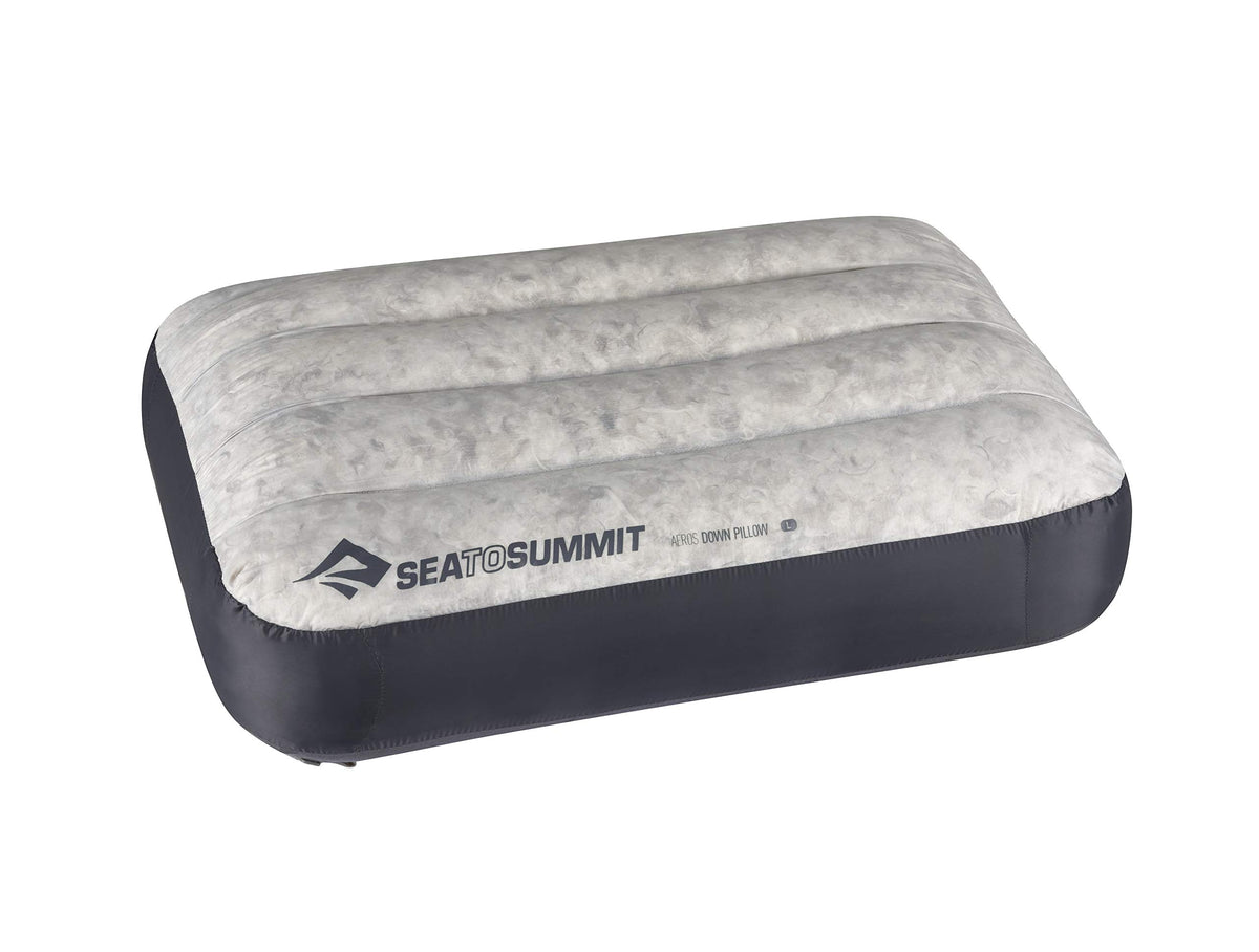 Sea to Summit Aeros Down Inflatable Pillow large top view for compact travel comfort