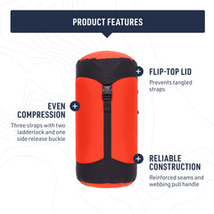 Sea to Summit 35L compression sack dimensions help plan packing space