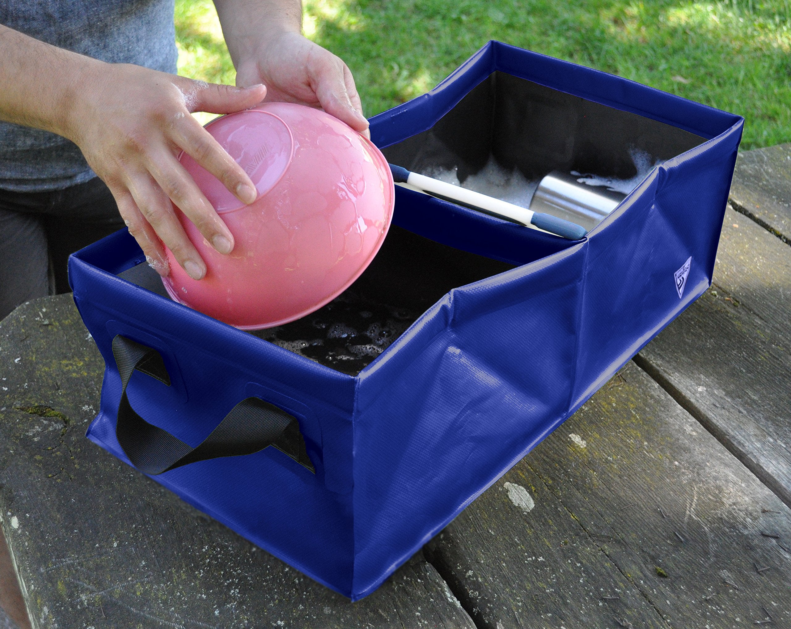 Seattle Sports Collapsible Square Pack Sink capacity 24.4 liters for dishes and laundry