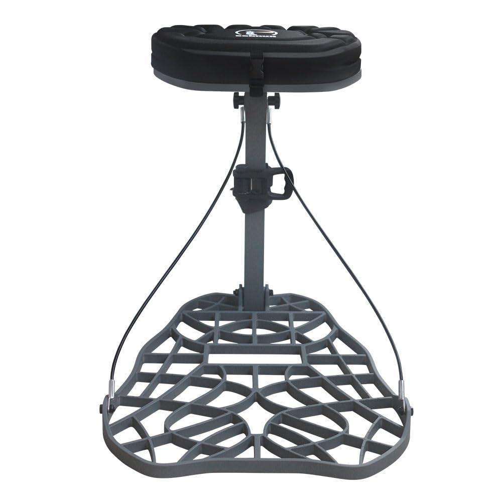 Sebnux aluminum hang-on tree stand ready for mobile hunting in the field.