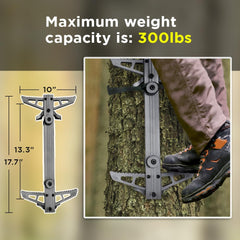 Sebnux tree steps feature deep-grip rope to enhance load stability during ascent