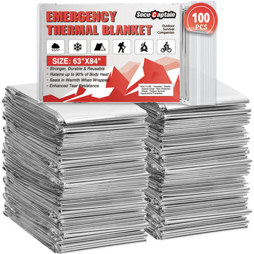 SecuCaptain survival blanket pack-shot 84x63 showcases ready-to-go warmth for emergencies