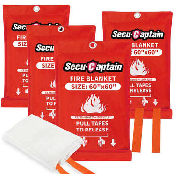 SecuCaptain emergency blanket folded for easy storage and quick access.