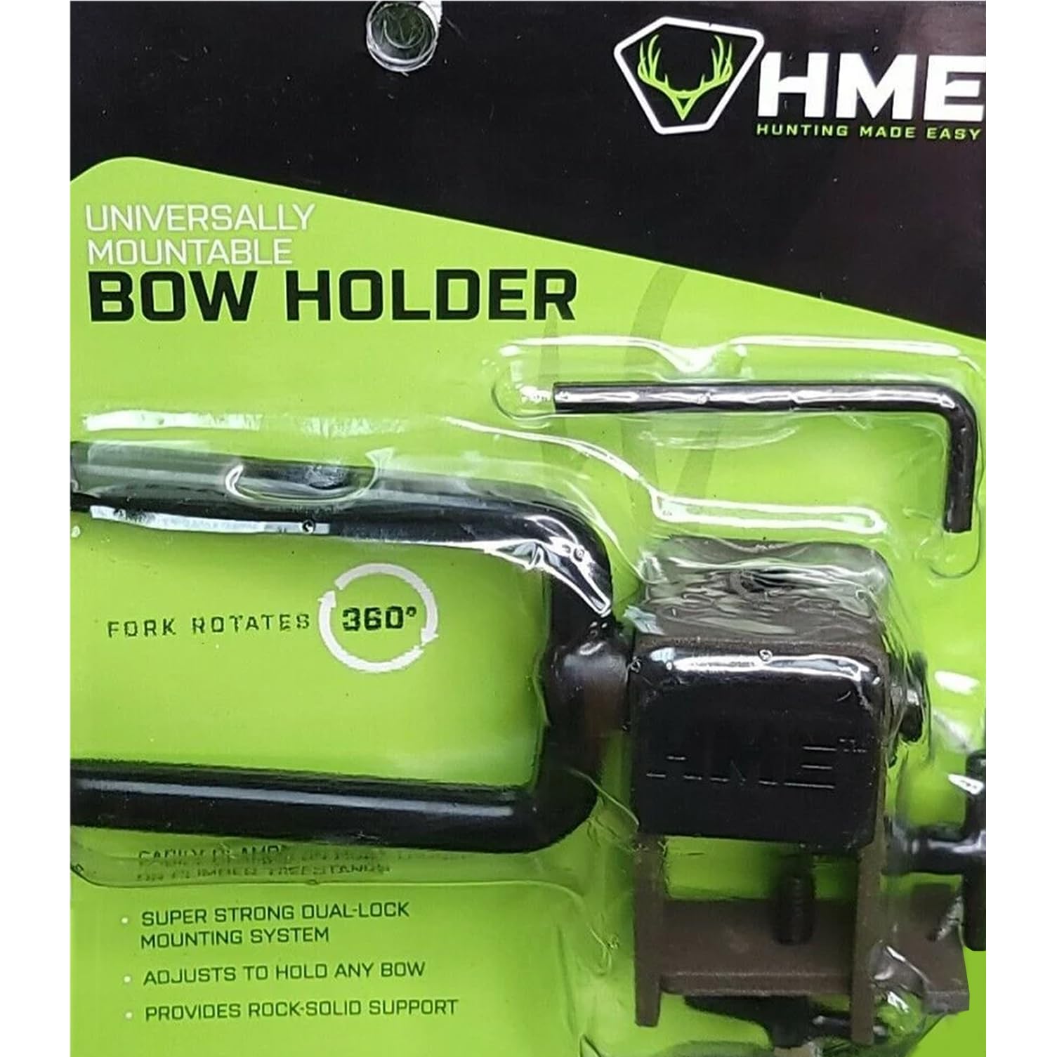Four-point secure contact between bow holder and tree stand