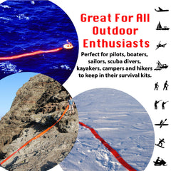 SEE/RESCUE Streamer fits in a pocket for easy access during emergencies.