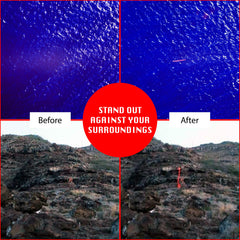 SEE/RESCUE Streamer features a military approved symbol for trusted signaling.