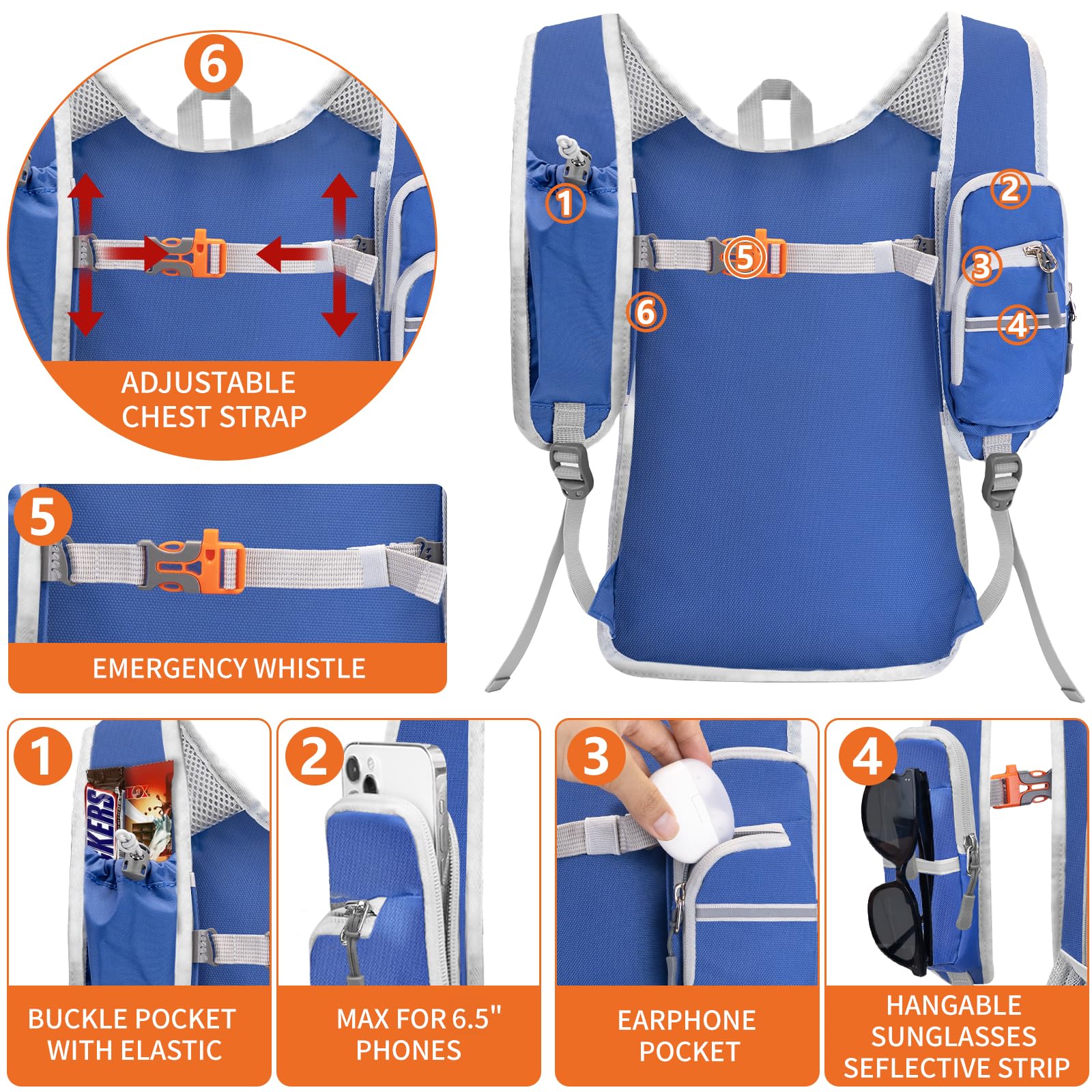Seektop expandable backpack waterproof nylon keeps belongings dry in light rain.