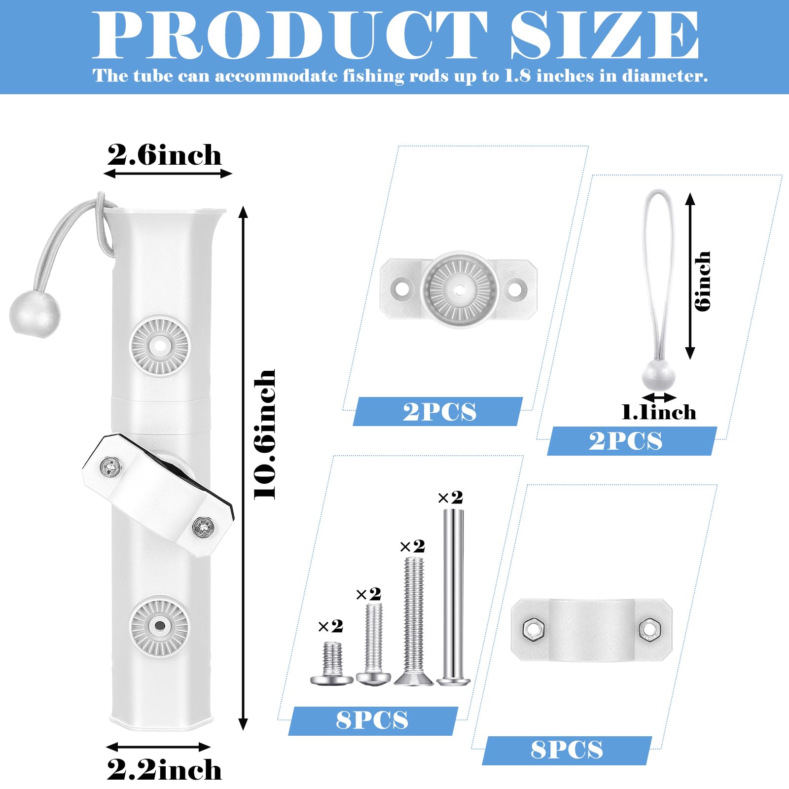 Rotatable clamps for bicycle fishing rod holders