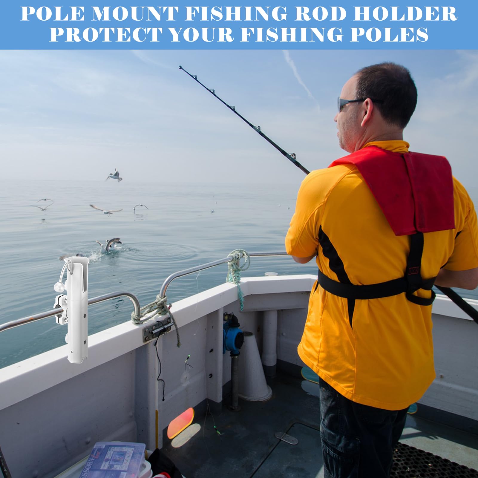 Corrosion-resistant plastic rod holders for bike and boat