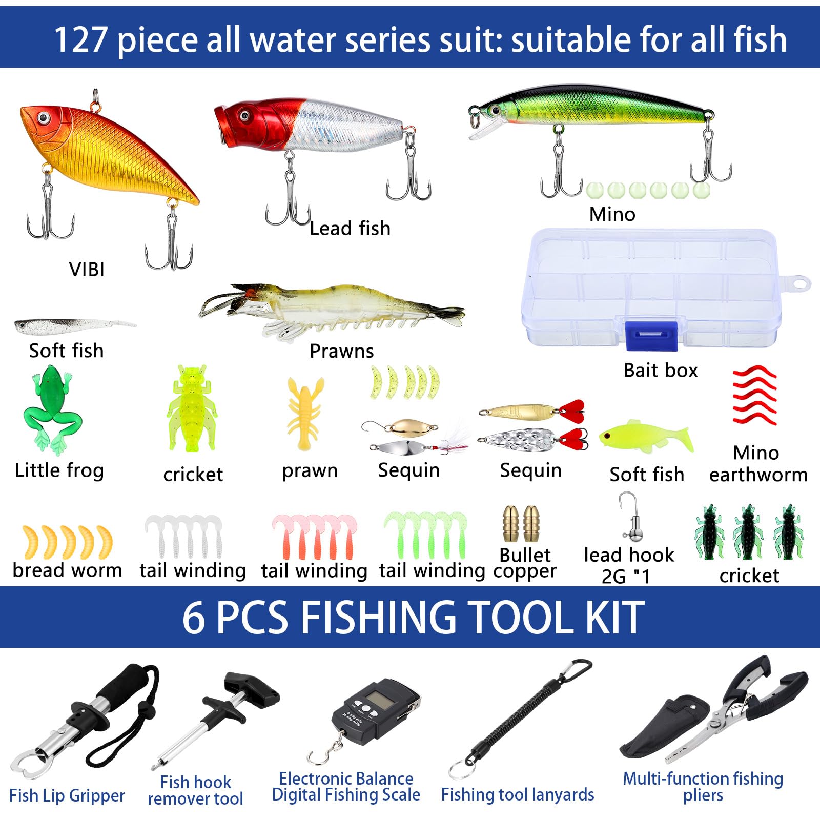 Seenelling 397-pcs hook accessories kit for ready rigs and fixes