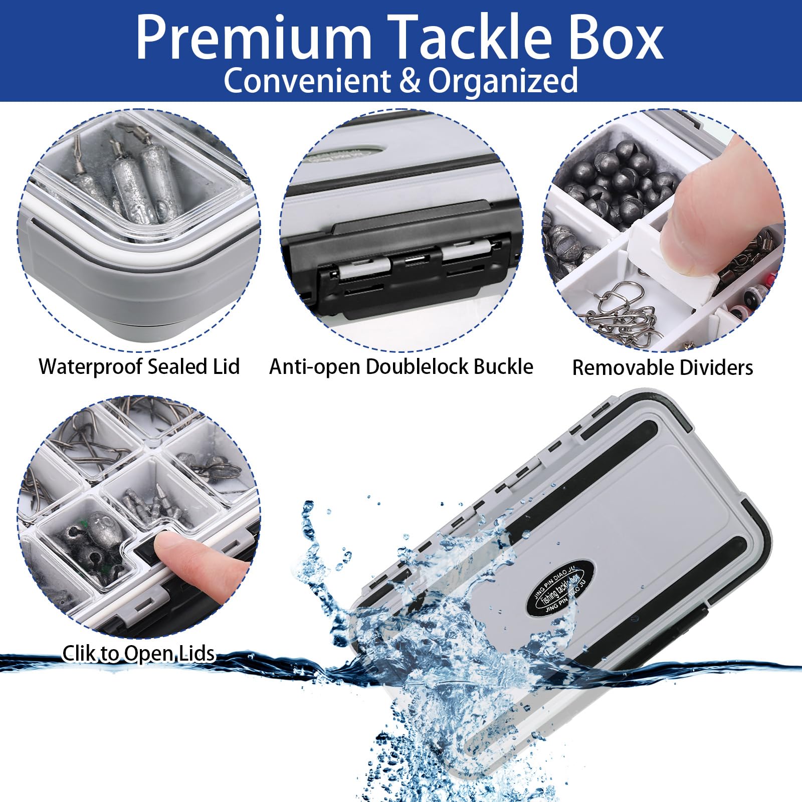 Seenelling 6-pcs hook remover kit includes lip gripper and pliers