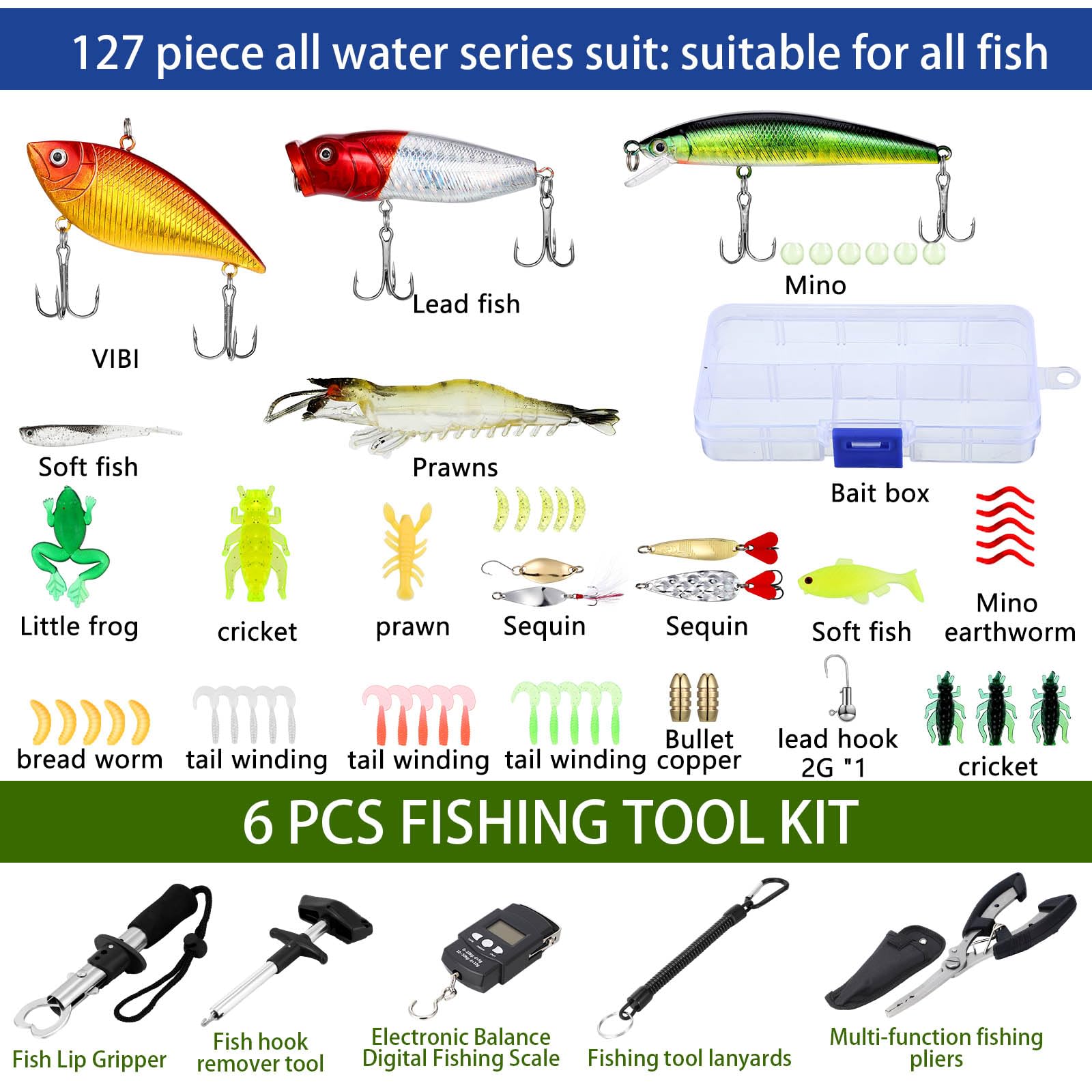 Seenelling hook-accessories-kit-397-pcs keeps essential tools within reach for quick rig adjustments.