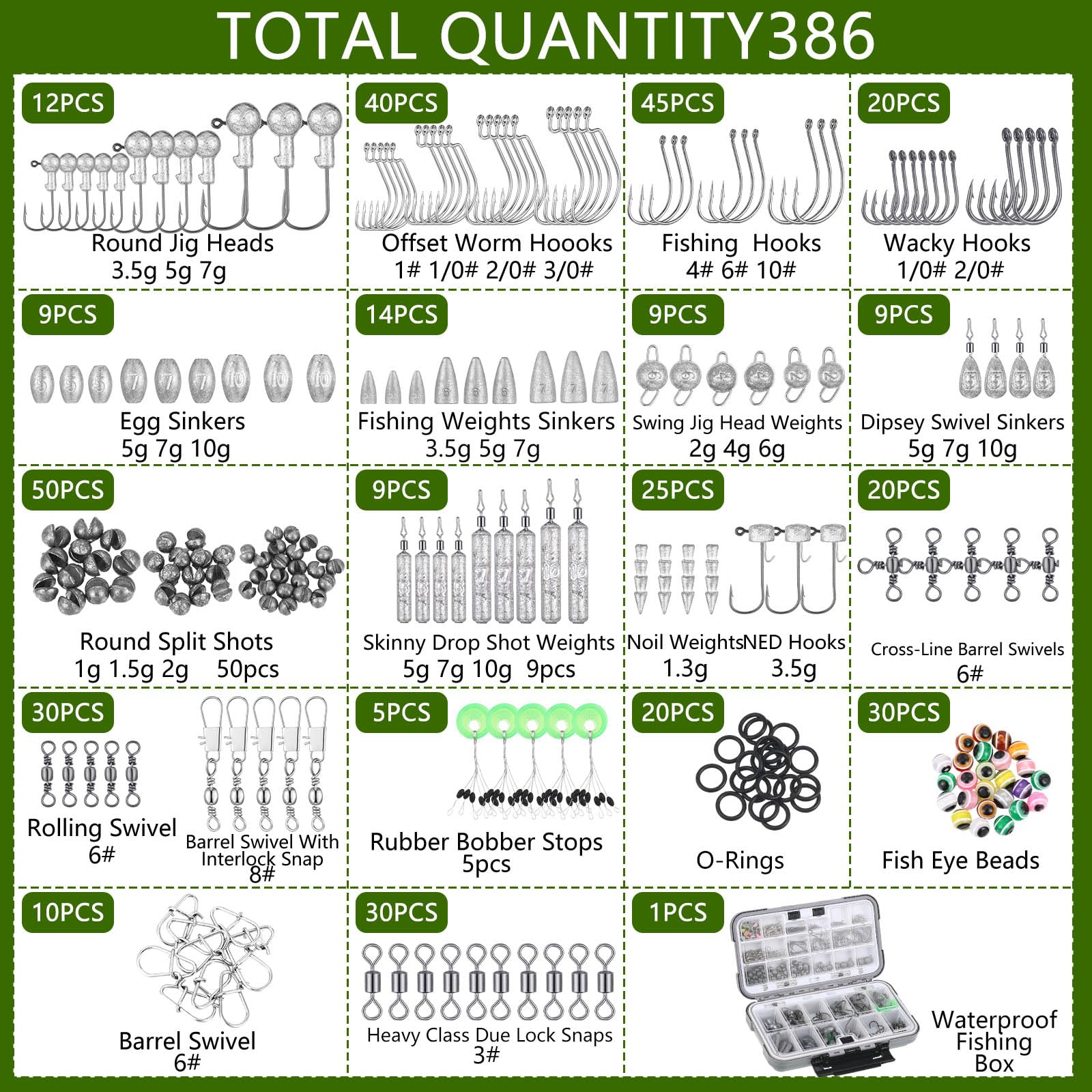 Seenelling lure-kit-78-pcs features glittering, lifelike lures ideal for attracting big fish.