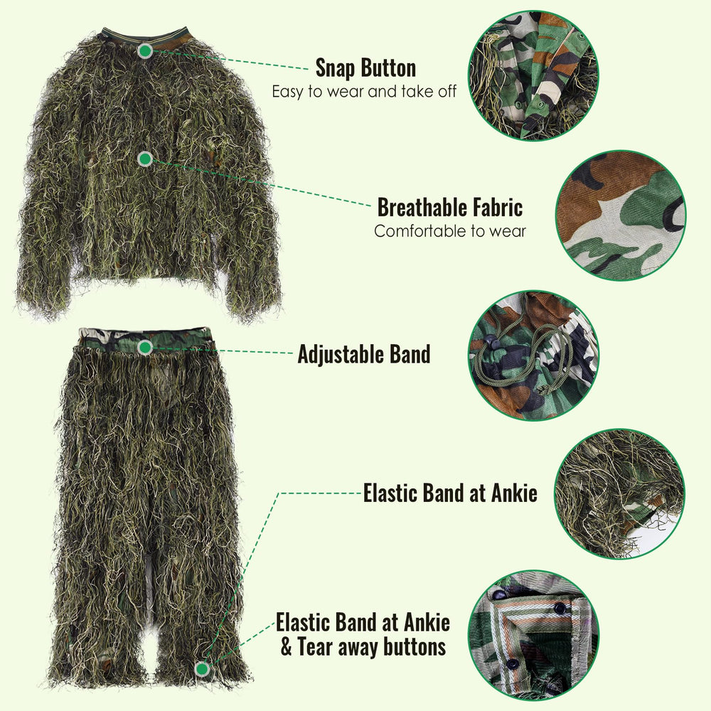 Seeutek forest-green camouflage pattern helps you stay hidden in brushy terrain.