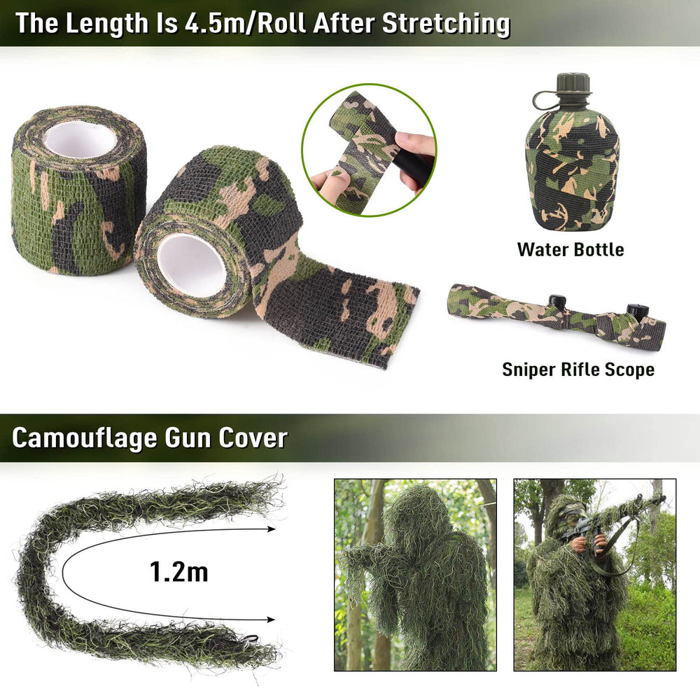 Seeutek ghillie suit pants highlight durable fabric and flexible waist for versatile wear.