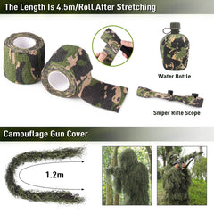 Seeutek ghillie suit pants highlight durable fabric and flexible waist for versatile wear.