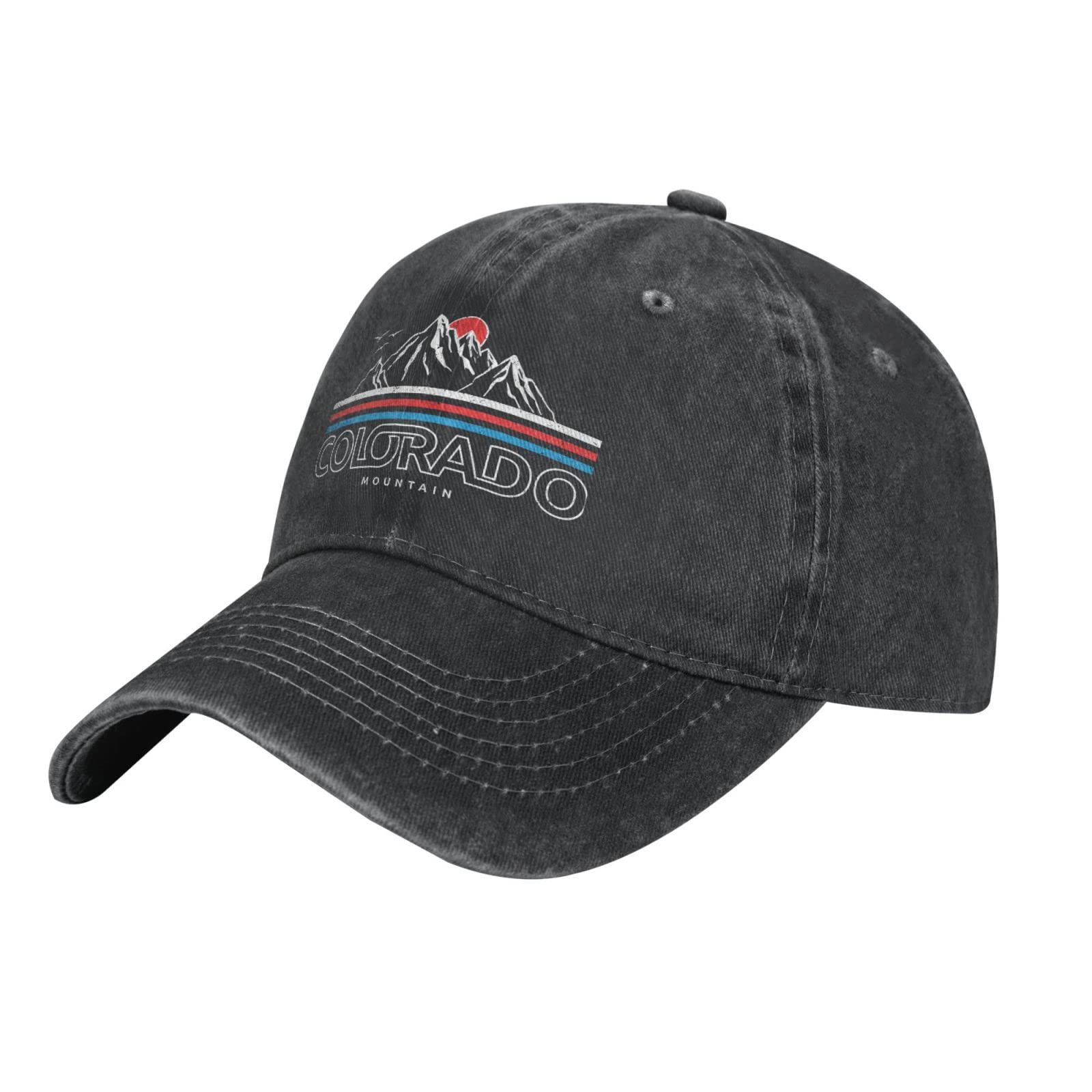 Graphic detail of Colorado mountains on the cap