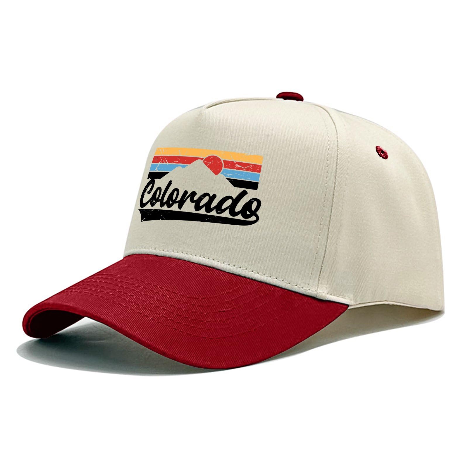 Sefgaen Colorado Mountains hat back view with adjustable strap for a comfortable fit.