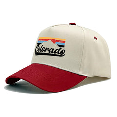 Sefgaen Colorado Mountains hat back view with adjustable strap for a comfortable fit.