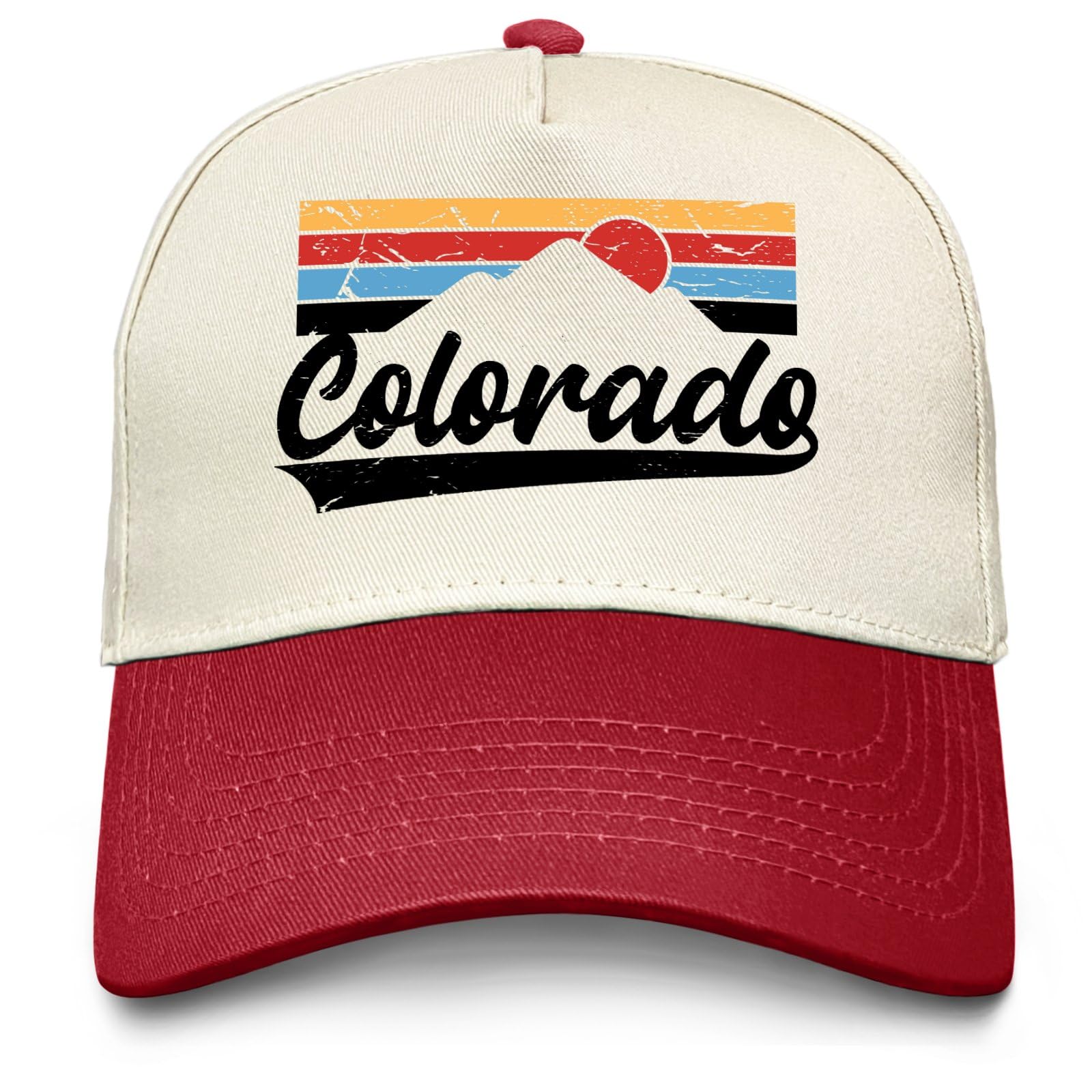 Sefgaen Colorado Mountains hat front view for outdoor wear.