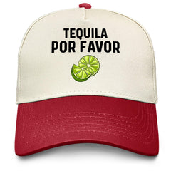 Sefgaen Tequila Por Favor hat burgundy front view, stylish everyday wear