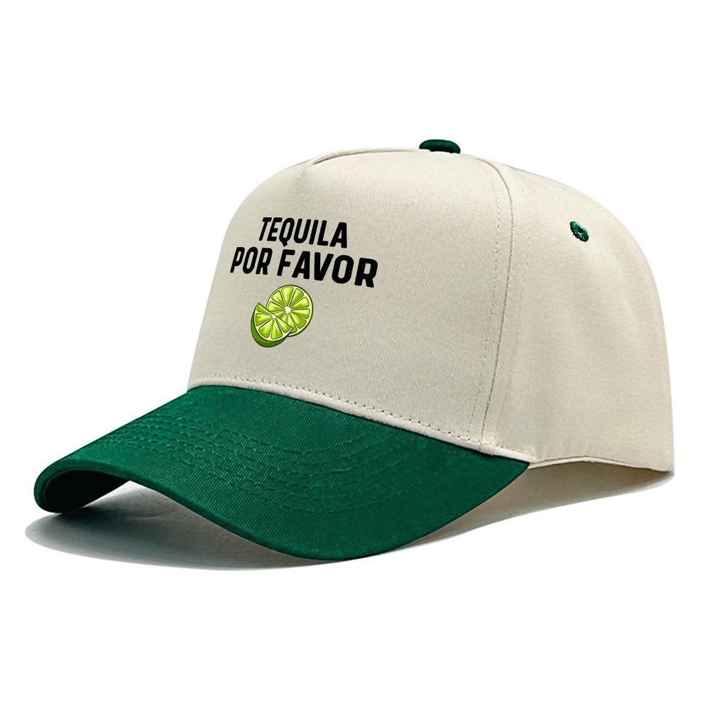Sefgaen Tequila POR Favor hat side view, modern graphic detail for urban looks.