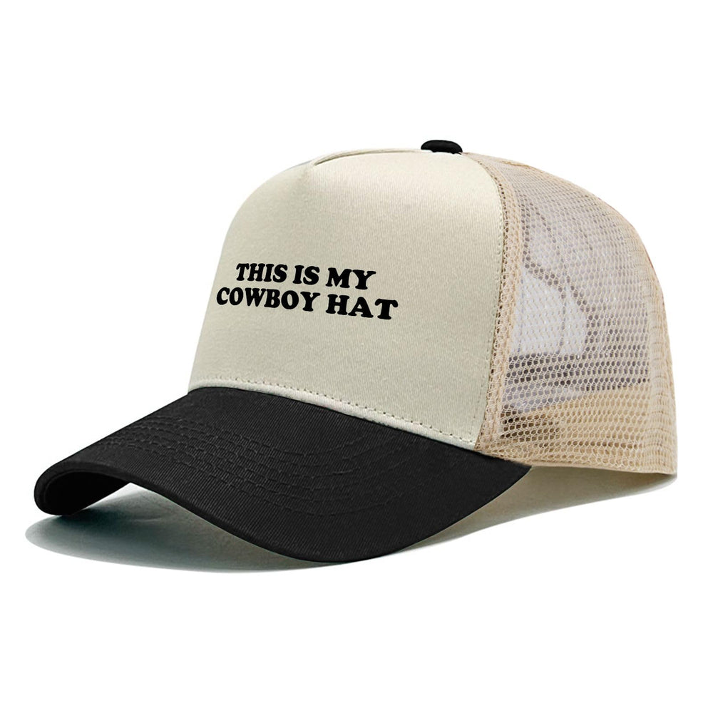 Sefgaen vintage mesh trucker cap with breathable back panel for hot days.
