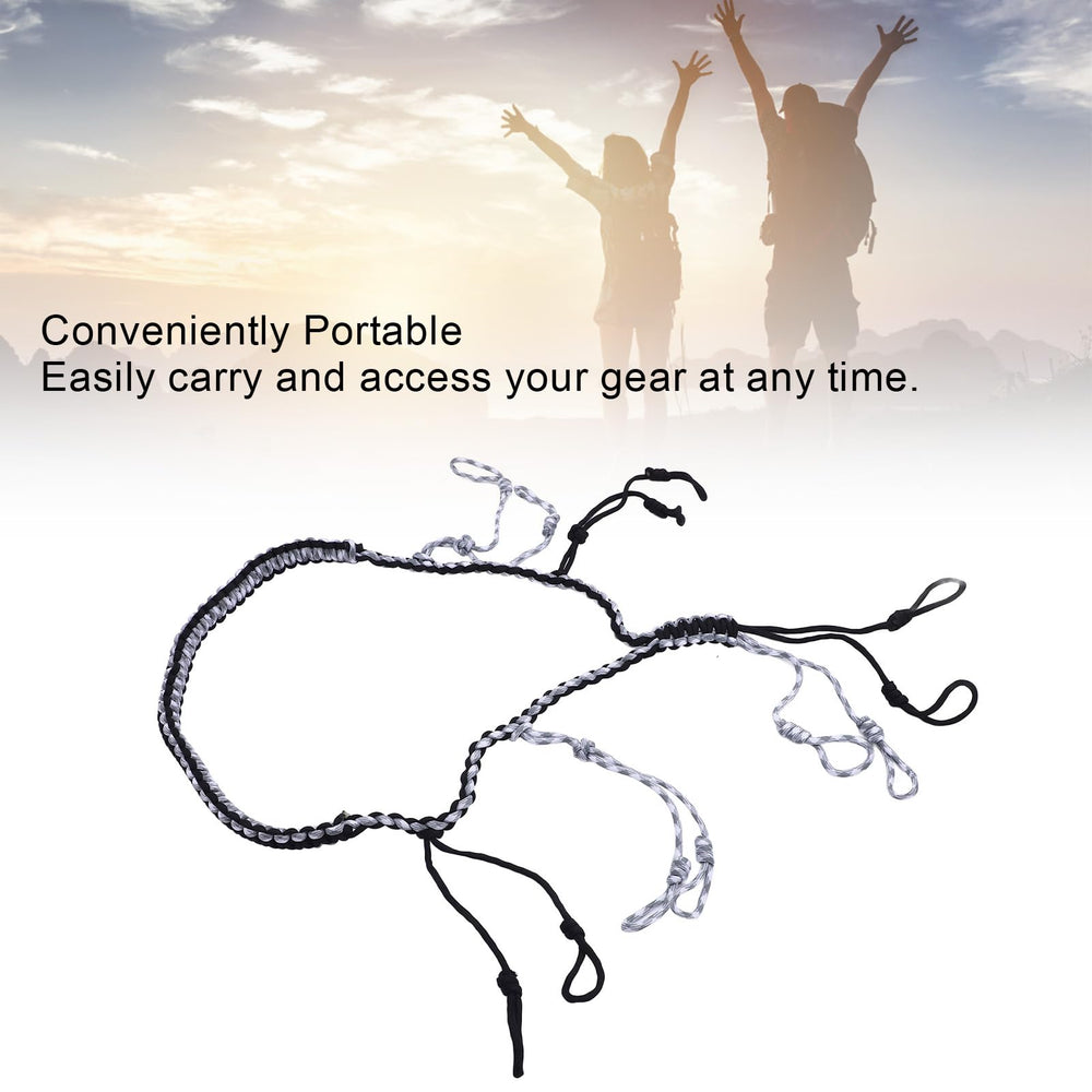 Segrehy duck call lanyard braided design in black demonstrates stylish, reliable field wear