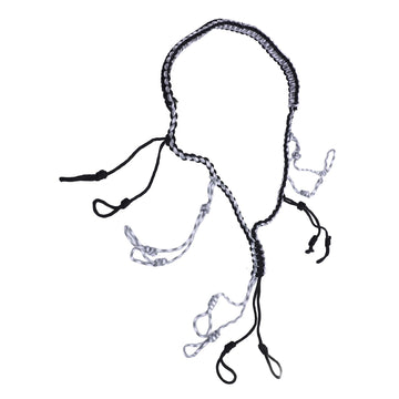 Segrehy duck call lanyard closeup shows hand-knit nylon durability for rugged outdoors