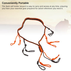 Segrehy duck call lanyard hand-knitted durability for rugged outdoor use.