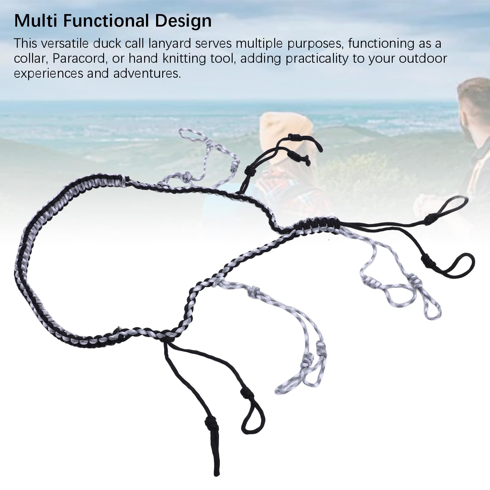 Segrehy duck call lanyard lightweight portable design reduces bulk in pockets