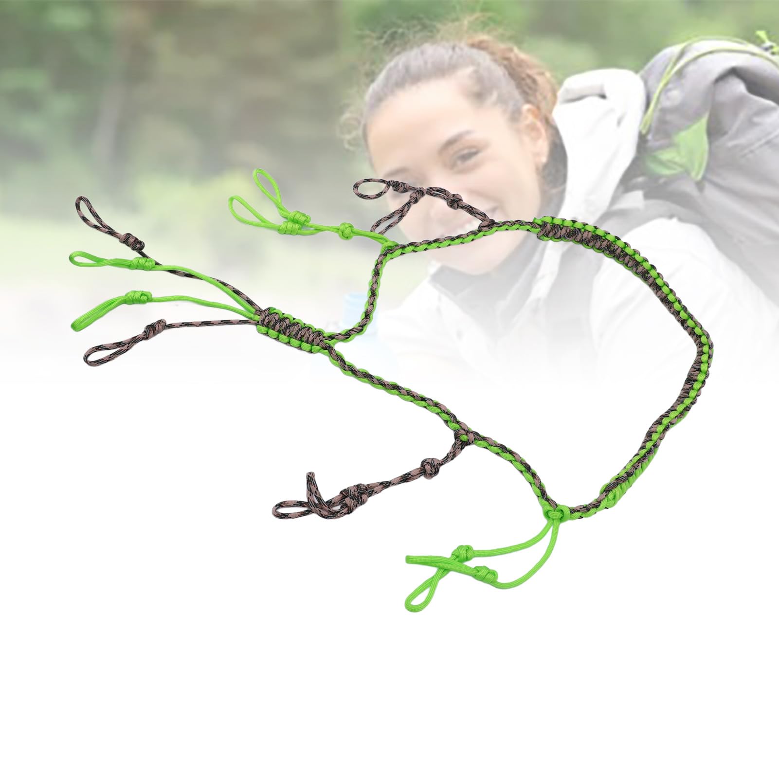 Segrehy duck call lanyard with multifunctional loops for secure calls.