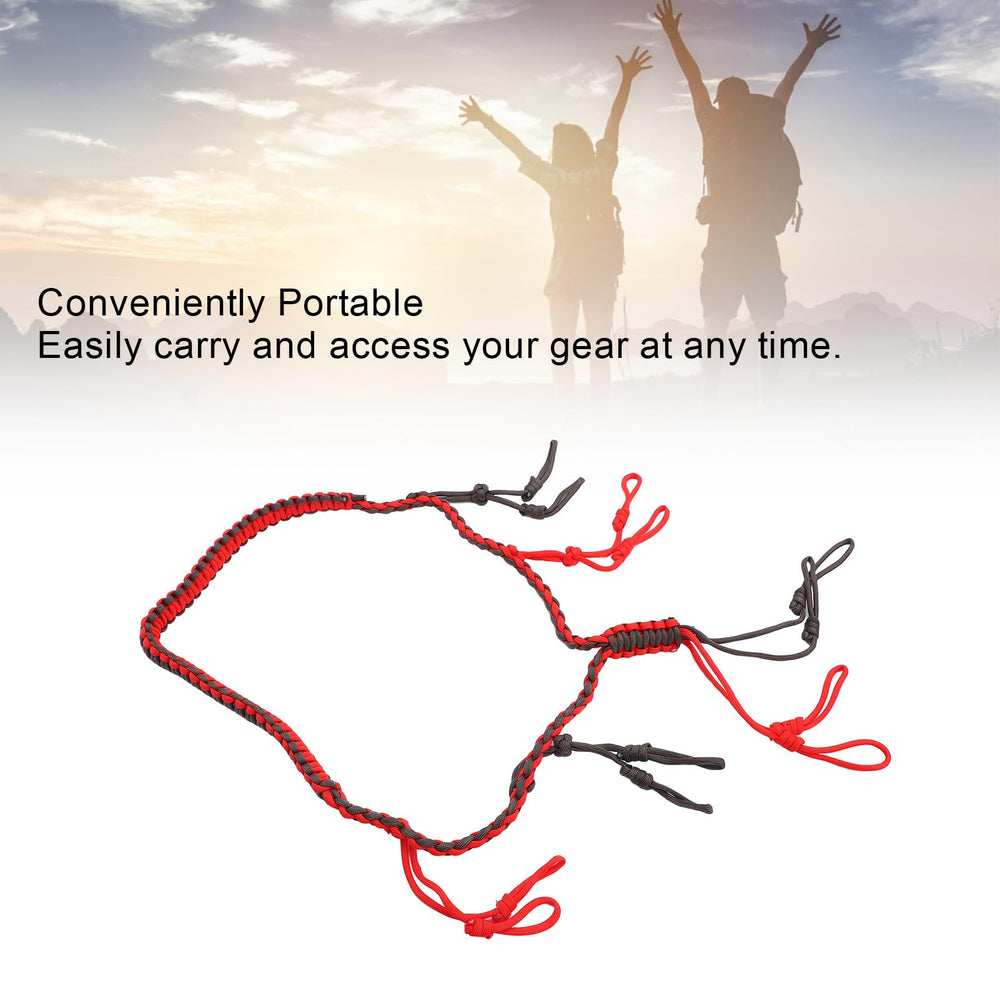Segrehy Duck Call Lanyard's braided red design complements field attire.