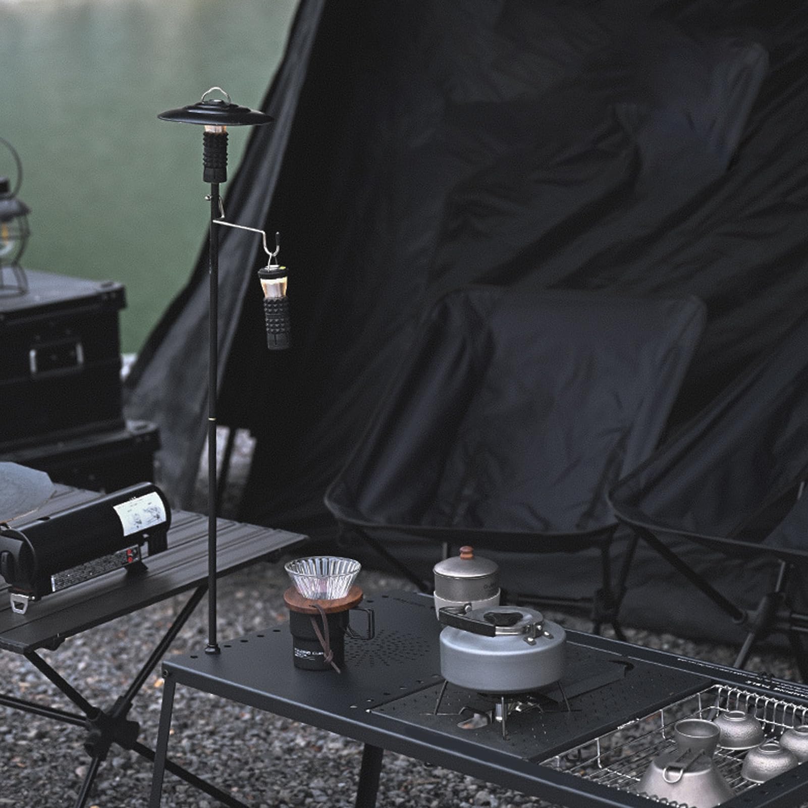 Segrehy IGT table compatible stand stabilizing lighting near cooking area