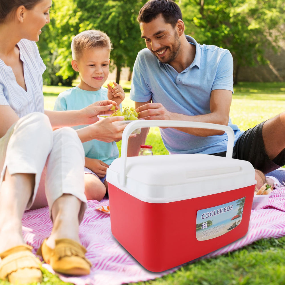 Segrehy cooler on a picnic table ready for snacks