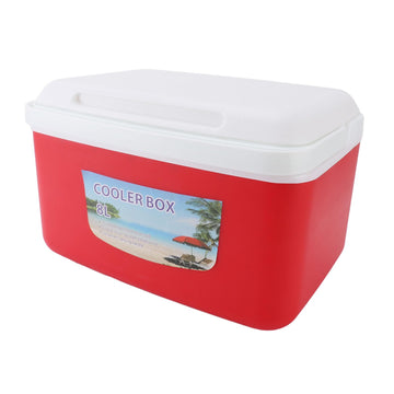 Segrehy 8L cooler red side view highlighting portability
