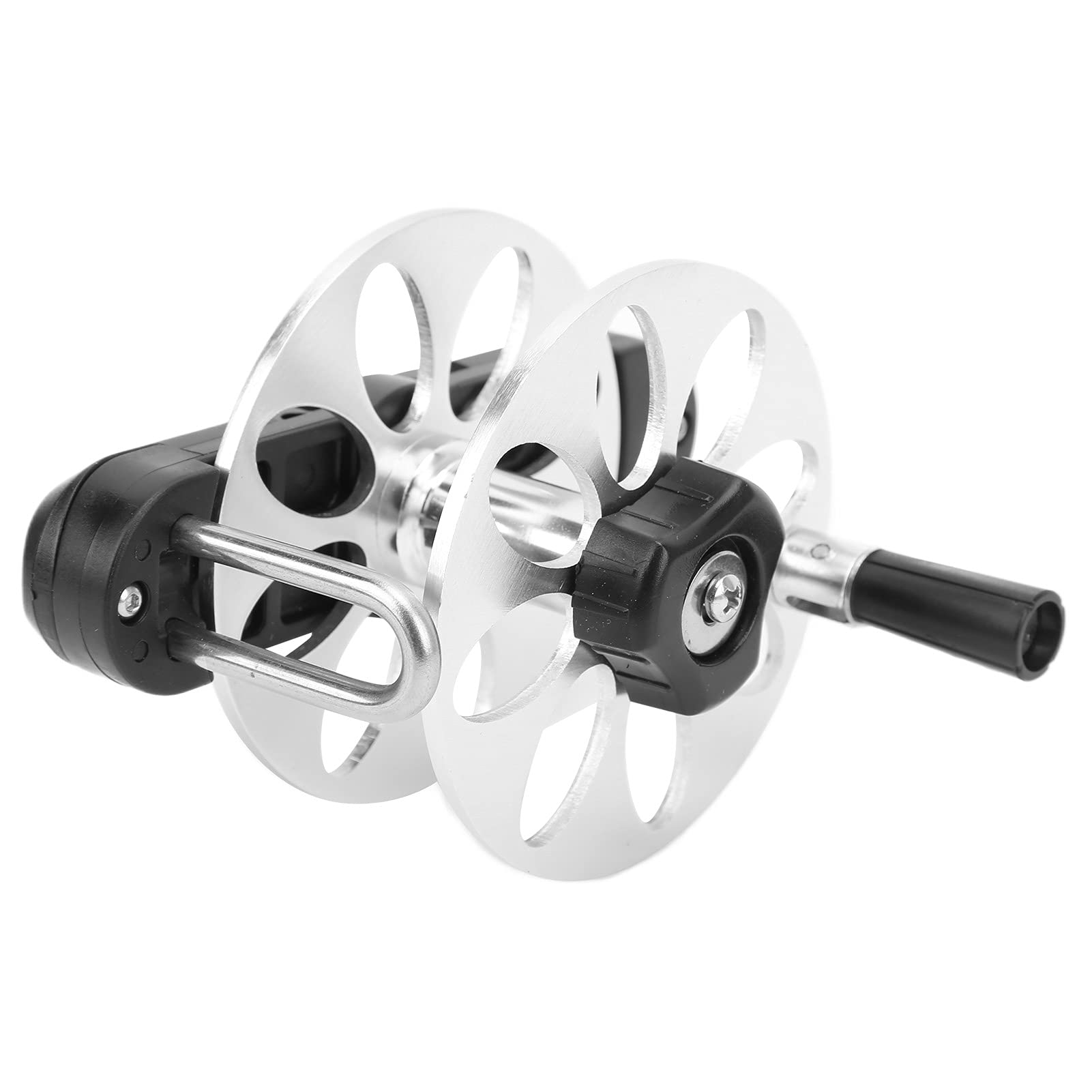 Segrehy speargun reel folded for compact storage and easy transport