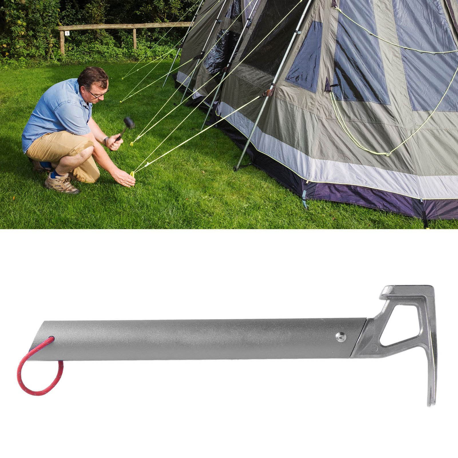 Segutage Hammer designed to drive stakes into tough ground with ease.