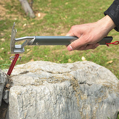 Segutage Camping Claw Hammer horn shaped design for quick pounding and easy stake removal.