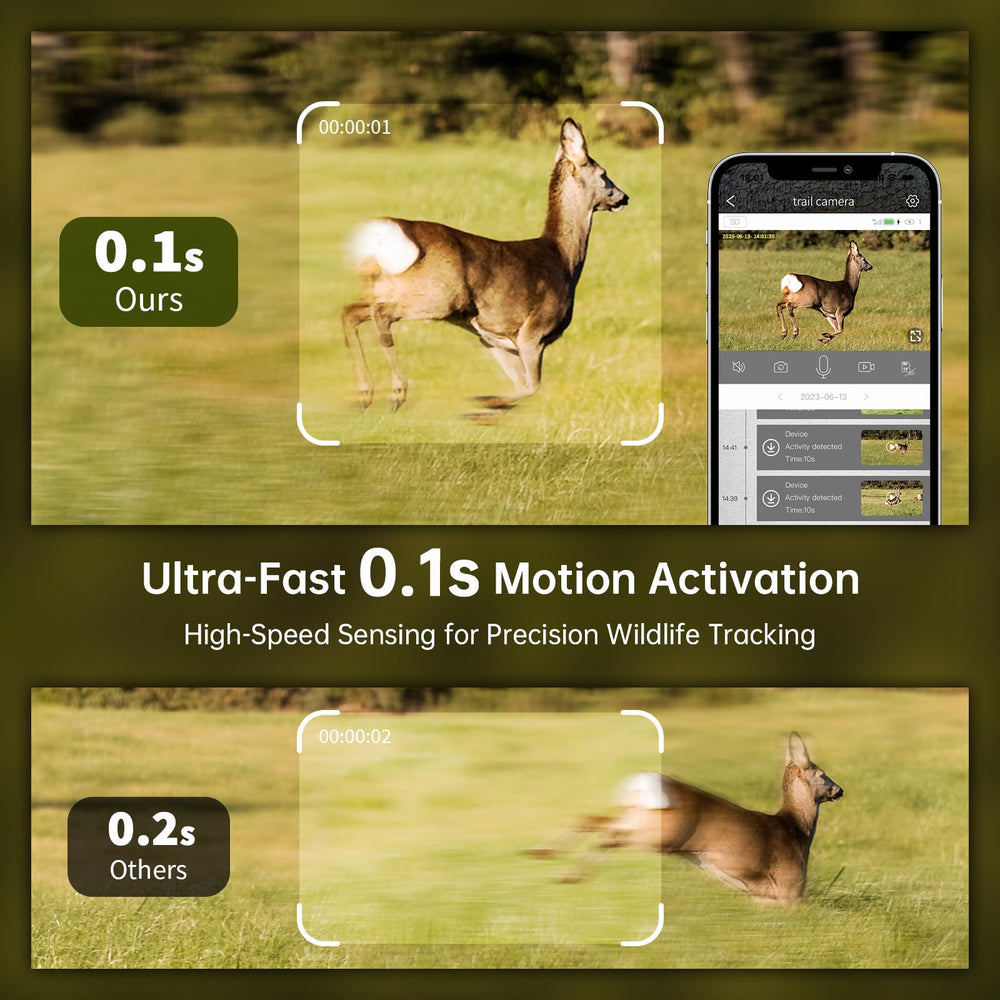 SEHMUA 3rd Cellular Trail Camera 2K video for smooth wildlife footage