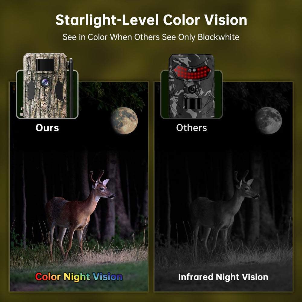 SEHMUA 3rd cellular trail camera night color vision reveals nocturnal details