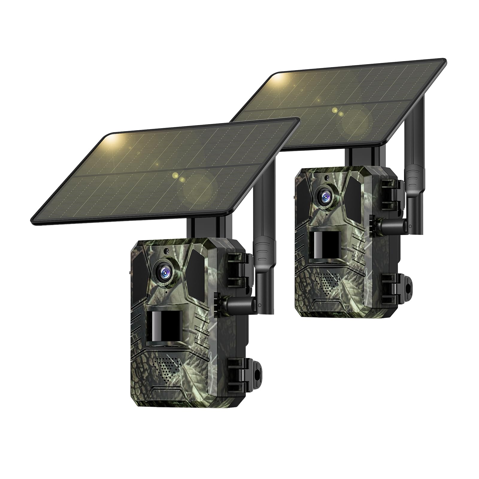 SEHMUA 4G LTE solar trail camera 2-pack powering off-grid wildlife monitoring