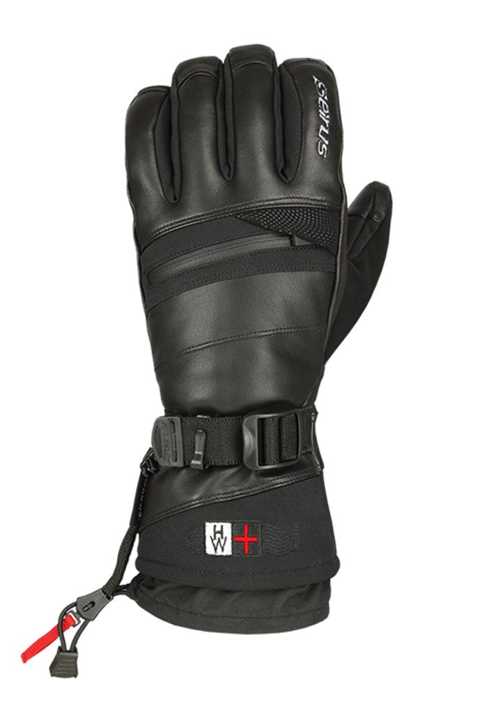 Seirus Heatwave Plus Ascent Gloves in black, insulated warmth for cold outdoor activities