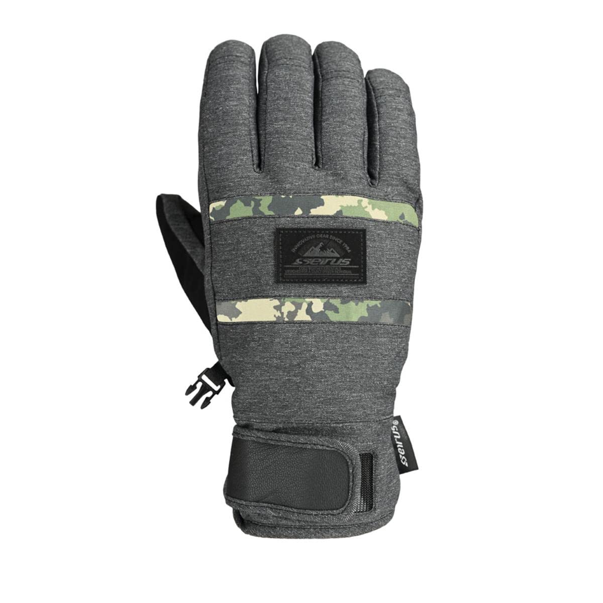 Seirus Heatwave Plus ST Westward Glove Black back view for full coverage against wind