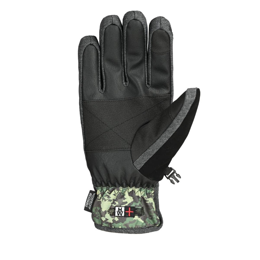 Seirus Heatwave Plus ST Westward Glove Black cuff close-up shows secure fit