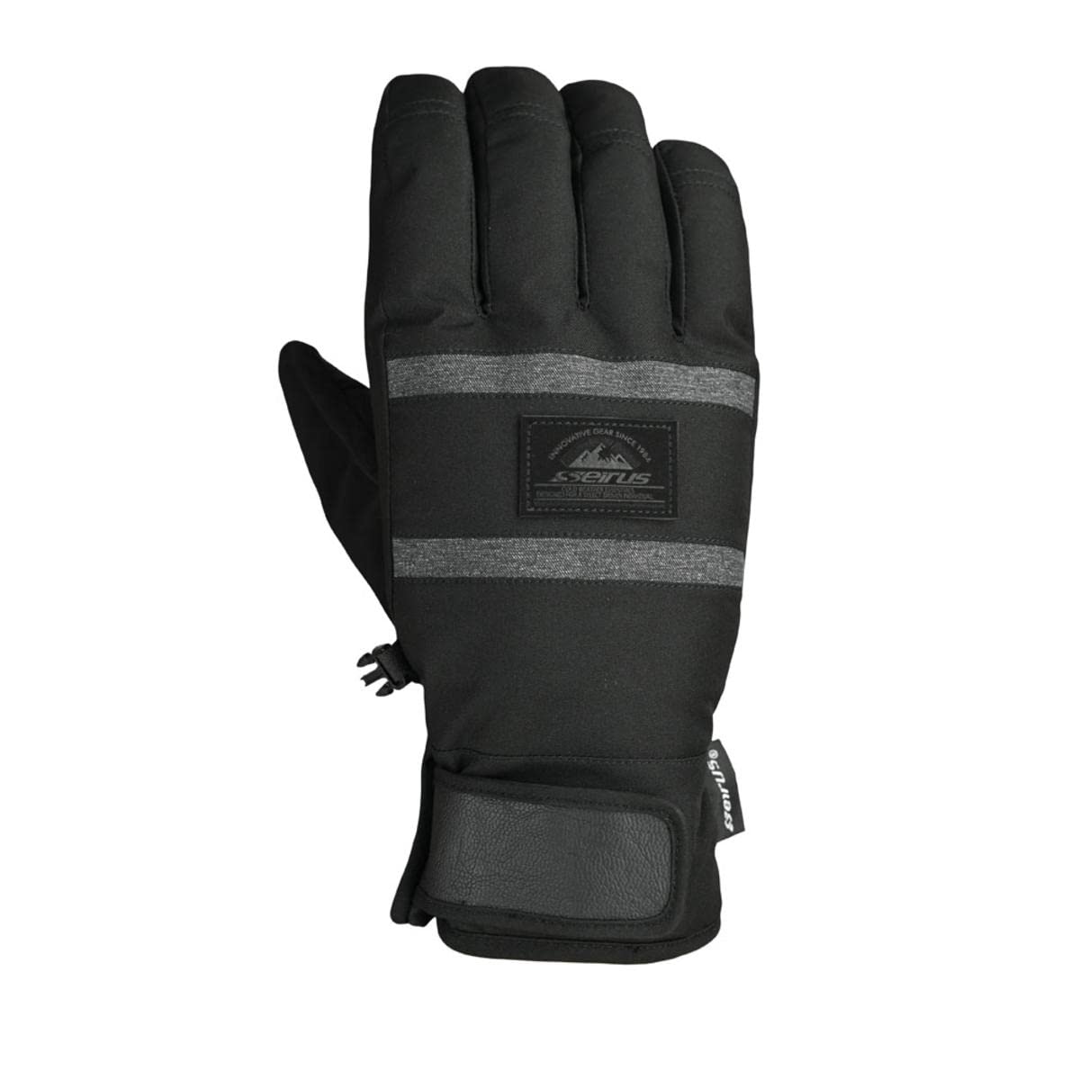 Seirus Heatwave Plus ST Westward Glove Black front view showing warmth for cold days