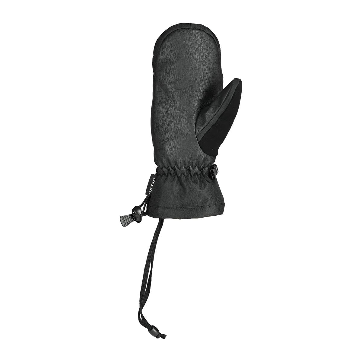 Seirus Magne Mitt Trail Black MD LeatherTex texture for durable weatherwear