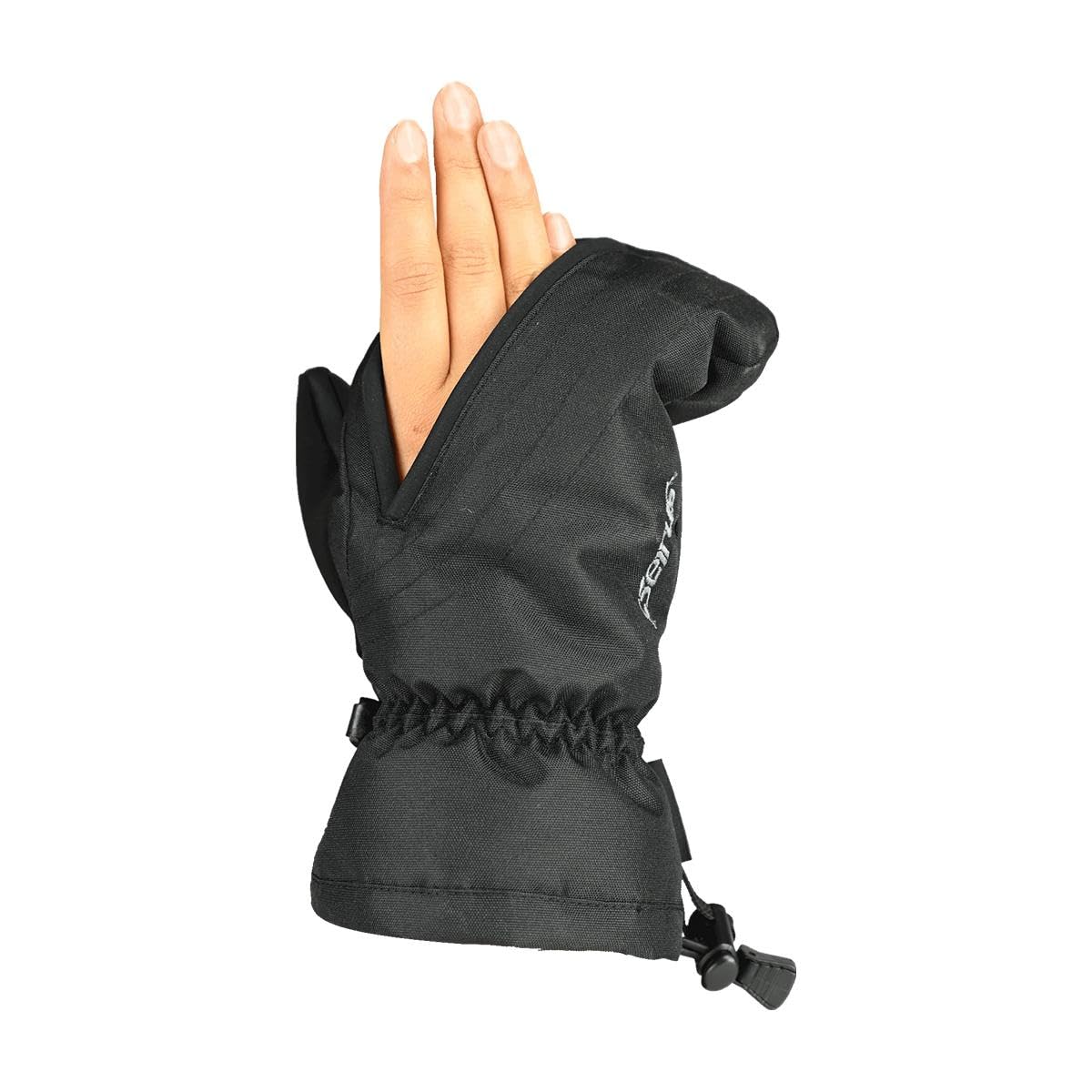 Seirus Magne Mitt Trail Black MD ski leash for secure day on the slopes