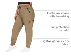 SEKINO cargo joggers with zippered pockets keeping essentials secure during activities.