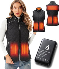 SEMANJLL heated vest neck heating focuses warmth around the neck for chilly commutes.